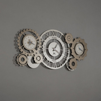 Arti e Mestieri Orologio da parete grande ingranaggi decorativi stile industriale Fuso Meccano