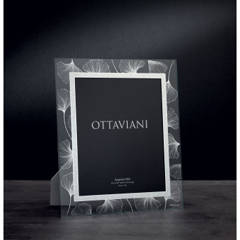 Ottaviani Portafoto da tavolo con cornice in cristallo decorata Soffio