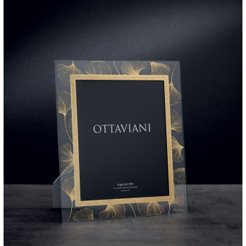 Ottaviani Portafoto da tavolo con cornice in cristallo decorata Soffio