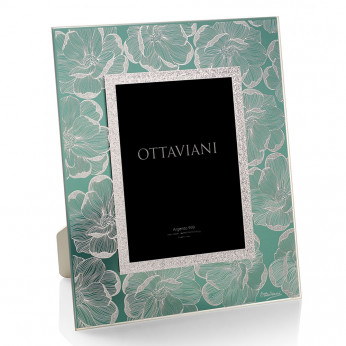 Ottaviani Portafoto da tavolo dal design moderno ed elegante con cornice in cristallo Flora