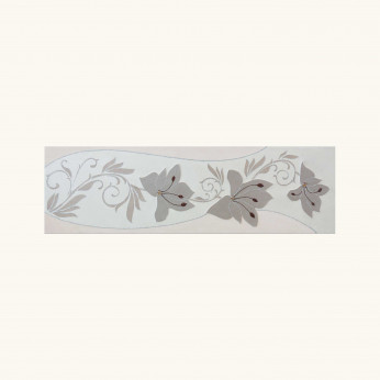 Artitalia Quadro con tema floreale in rilievo con decori materici e argento 140x40