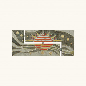 Artitalia Pannello in legno tema in rilievo materico dettagli argento e oro 155x65