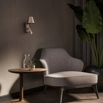 Perenz Applique a led con struttura e diffusore in metallo dal design moderno Reverse