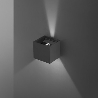 Perenz Applique a led da esterno con struttura a cubo in metallo e diffusore regolabile Shadow