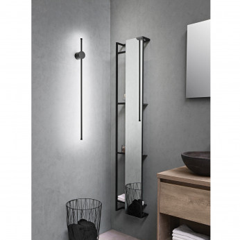 Perenz Applique a led grande lineare con struttura in metallo e diffusore in acrilico Clock