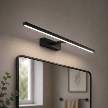 Perenz Applique a led media struttura in metallo e diffusore in acrilico orientabile Riga