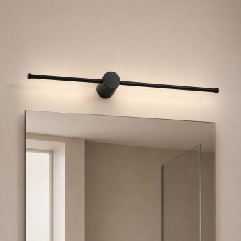 Perenz Applique a led piccola lineare con struttura in metallo e diffusore in acrilico Clock