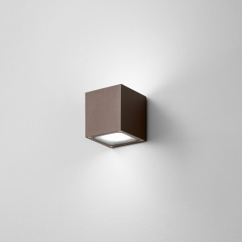 Perenz Applique da parete biemissione in alluminio con diffusori in vetro trasparente Totem
