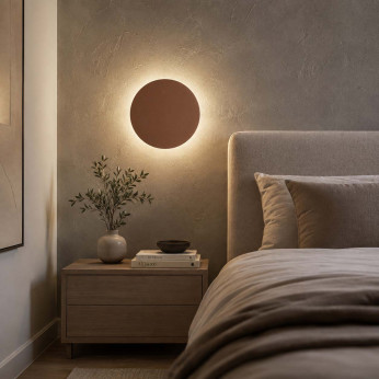 Perenz Applique da parete grande a led con struttura in metallo rotonda Nebula