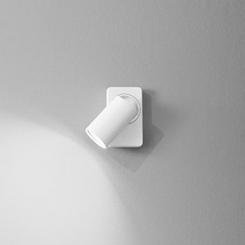 Perenz Applique da parete in alluminio con faretto orientabile rotondo Oddy