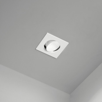 Perenz Faretto da incasso con struttura in metallo quadrata diffusore orientabile Oasis
