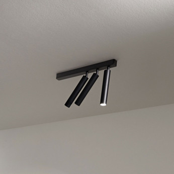 Perenz Faretto da soffitto a led con struttura in metallo e 3 diffusori orientabili Bambù