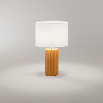 Perenz Lamapada da tavolo in ceramica con paralume in tessuto design moderno Tribale