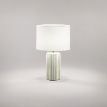 Perenz Lamapada da tavolo in ceramica con paralume in tessuto design moderno Tribale