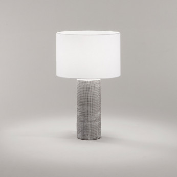 Perenz Lamapada da tavolo moderna in ceramica con paralume in tessuto Tribale