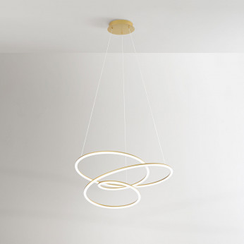 Perenz Lampada a sospensione a led con struttura in metallo e diffusore a spirale Spira