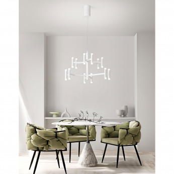Perenz Lampada a sospensione a led struttura in metallo e diffusori in acrilico Candles