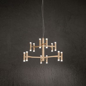 Perenz Lampada a sospensione a led struttura in metallo e diffusori in acrilico Candles