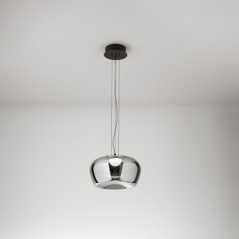 Perenz Lampada a sospensione a led con struttura in metallo e diffusore in vetro Kave