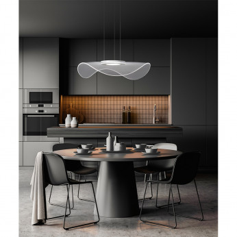 Perenz Lampada a sospensione grande a LED in metallo diffusore in acrilico Medusa