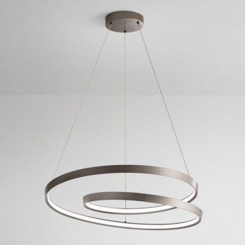 Perenz Lampada a sospensione grande a led struttura in metallo e diffusore a spirale Ritmo
