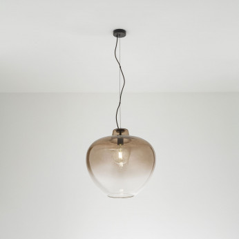 Perenz Lampada a sospensione moderna singola struttura in metallo diffusore in vetro Bowl