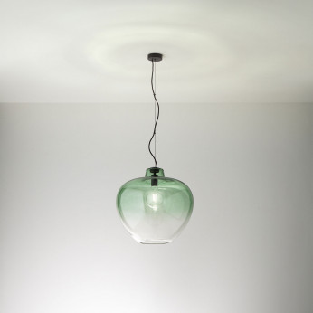Perenz Lampada a sospensione moderna singola struttura in metallo diffusore in vetro Bowl