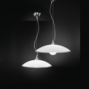 Perenz Lampada a sospensione piccola struttura in metallo con diffusore in vetro Skirt