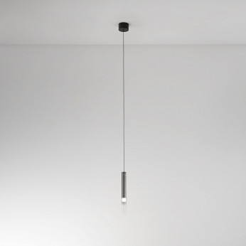 Perenz Lampada a sospensione tubolare in metallo diffusore in vetro a led dimmerabile Poule