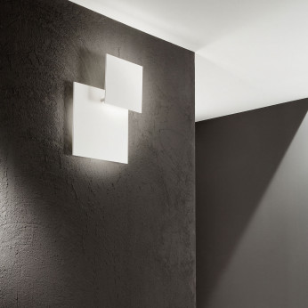 Perenz Lampada da soffitto grande moderna con struttura in metallo e diffusore a led Post
