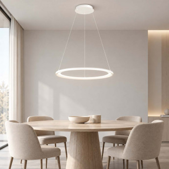 Perenz Lampadario moderno in metallo con diffusore a led ad anello Edge