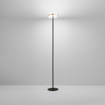 Perenz Piantana moderna a led struttura in metallo diffusore in vetro Aere