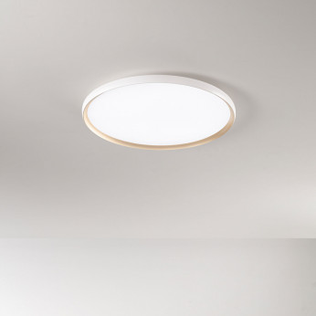 Perenz Plafoniera da soffitto grande con led dimmerabile struttura in metallo rotonda Halo