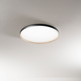 Perenz Plafoniera da soffitto grande con led dimmerabile struttura in metallo rotonda Halo