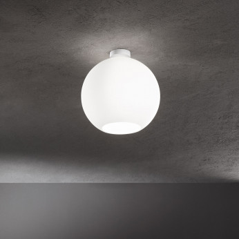 Perenz Plafoniera da soffitto struttura in metallo diffusore in vetro a boccia Ufo