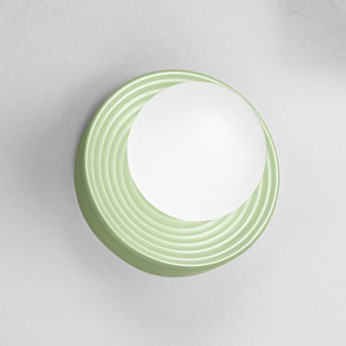 Perenz Plafoniera moderna con struttura in metallo e ceramica e diffusore in vetro Ceramic