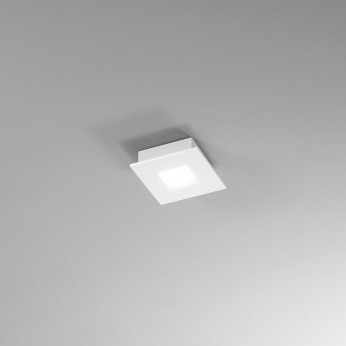 Perenz Plafoniera piccola a led con struttura in alluminio quadrata dal design moderno Pixel