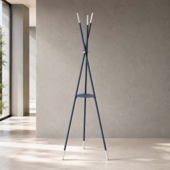 Pezzani Appendiabiti di design da terra per ingresso con treppiede in acciaio Stilo