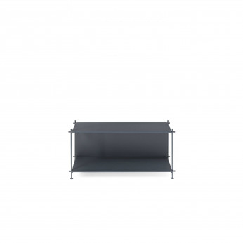 Pezzani Libreria bassa con fianchi e struttura in acciaio dal design moderno cm 95 Musa
