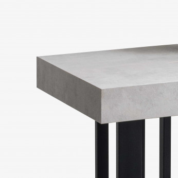 Pezzani Scrivania con struttura in acciaio tubolare e base in legno laminato Supra