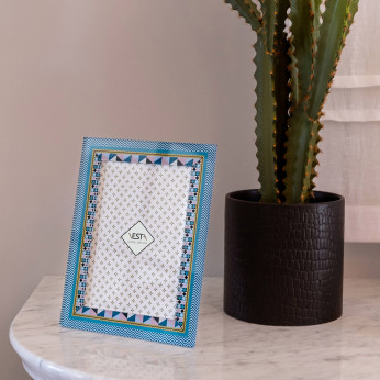 Vesta Portafoto con cornice in plexiglass dal design moderno con decoro Modern Decor