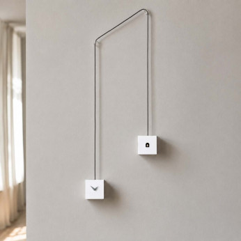Progetti Orologio da parete di design a pendolo con cucù "Tutu"