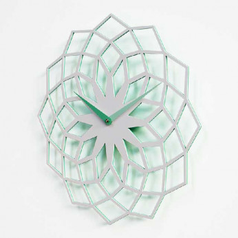 Progetti Orologio da parete in metallo verniciato dal design moderno ed elegante Skallop