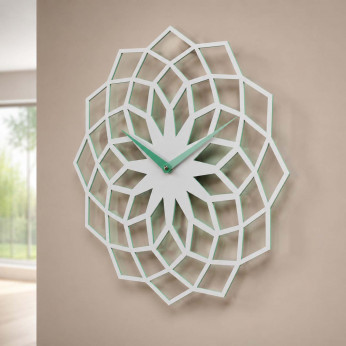 Progetti Orologio da parete in metallo verniciato dal design moderno ed elegante Skallop