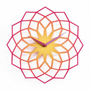 Progetti Orologio da parete in metallo verniciato dal design moderno ed elegante Skallop