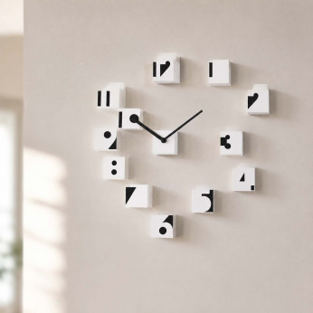 Progetti Orologio da parete moderno componibile Optical RND_Time