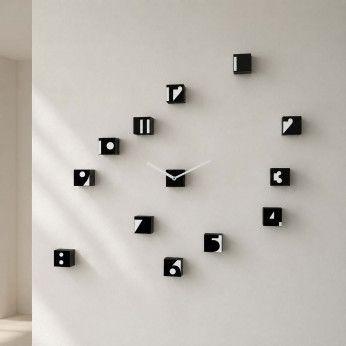 Progetti Orologio da parete moderno componibile Optical RND_Time