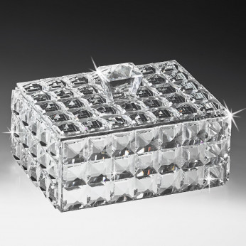 Ranoldi Porta gioie grande in cristallo dal design elegante 