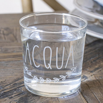 Simple Day Set 6 Bicchieri Acqua in vetro 