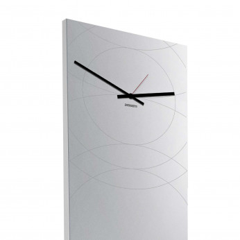Design Object Orologio da parete verticale in metallo specchiato "SPECCHIO NARCISO"